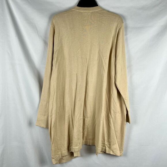 Calvin Klein Long Knit Open Front 4 Pocket Cardigan XL - Picture 3 of 10